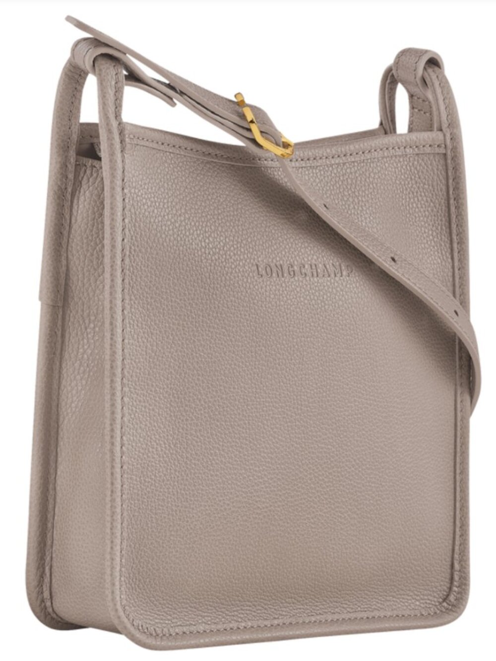 SOLD OUT! new Longchamp Le Foulonné leather crossbody grey neutral bag $495